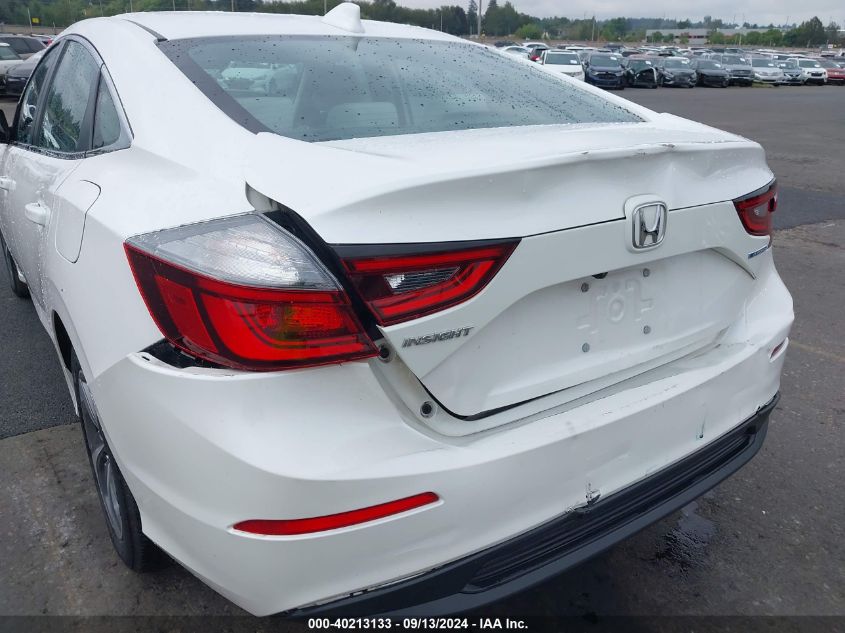 2019 Honda Insight Ex VIN: 19XZE4F53KE012074 Lot: 40213133