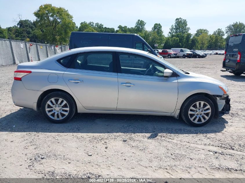 2014 Nissan Sentra S VIN: 3N1AB7AP0EL692552 Lot: 40213139