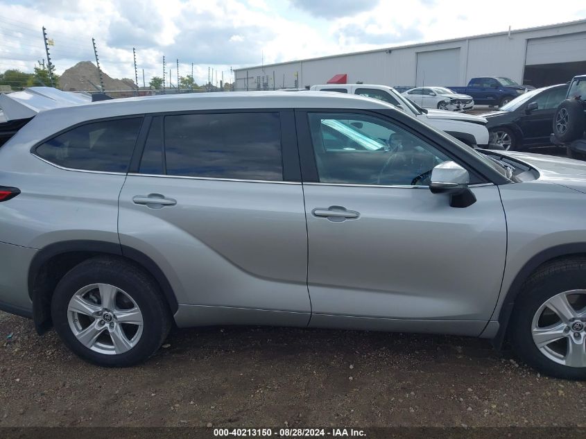 2023 Toyota Highlander Le VIN: 5TDKDRAH2PS521492 Lot: 40213150