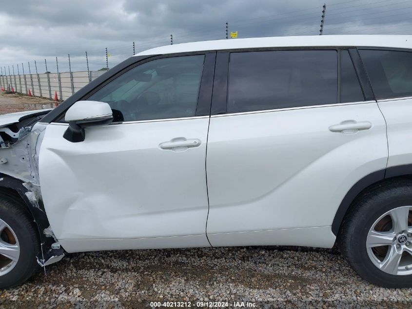 2022 Toyota Highlander L VIN: 5TDCZRAH9NS134392 Lot: 40213212