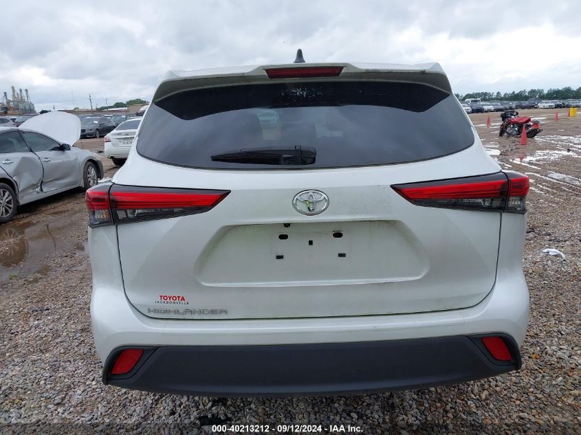 2022 Toyota Highlander L VIN: 5TDCZRAH9NS134392 Lot: 40213212