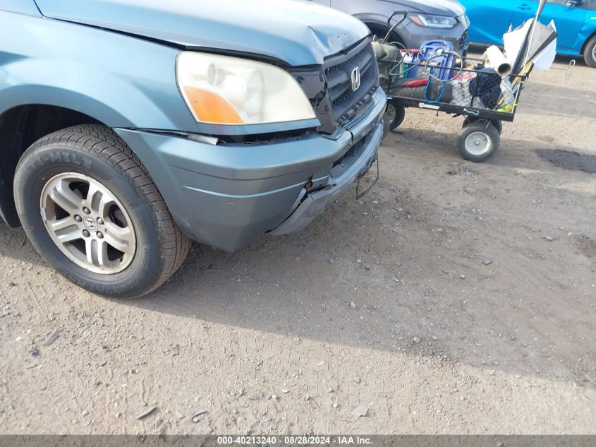 2005 Honda Pilot Ex-L VIN: 5FNYF18595B054784 Lot: 40213240