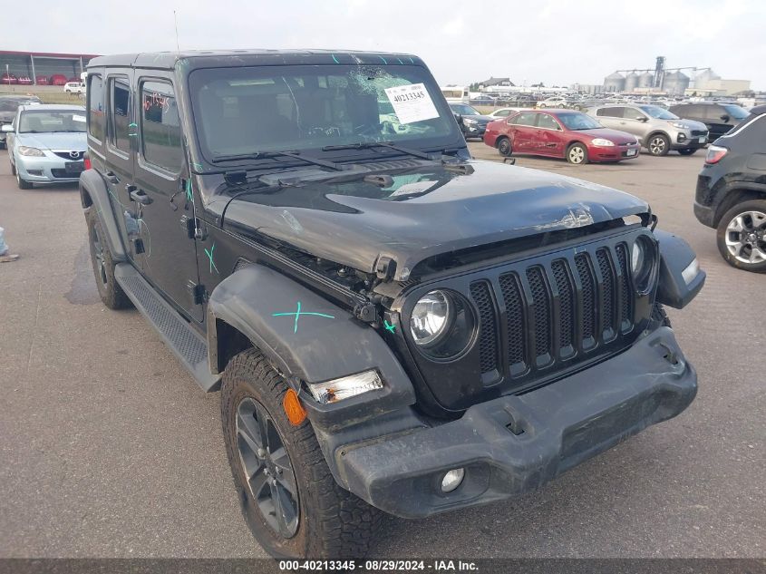 2022 Jeep Wrangler Unlimited Sport Altitude 4X4 VIN: 1C4HJXDG9NW163539 Lot: 40213345