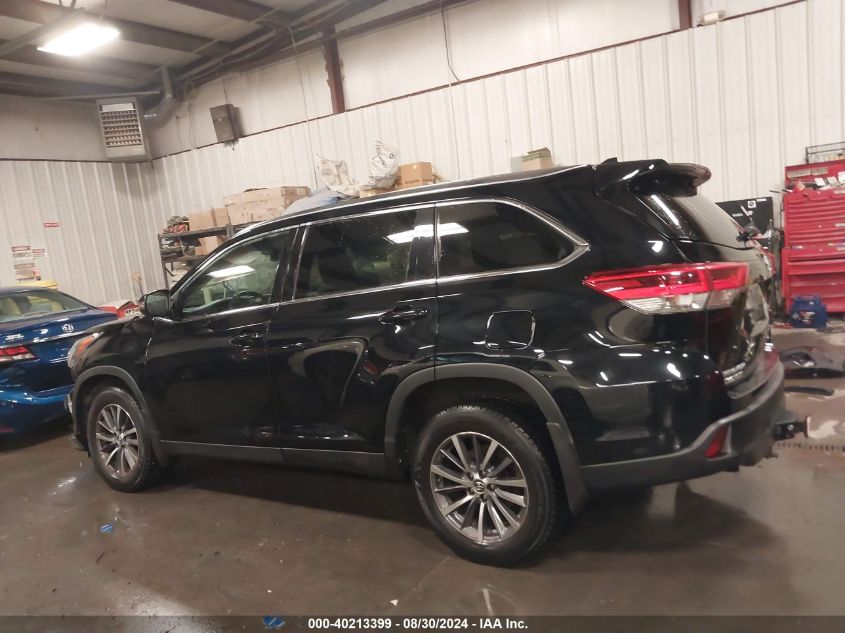 2019 Toyota Highlander Xle VIN: 5TDJZRFHXKS564797 Lot: 40213399