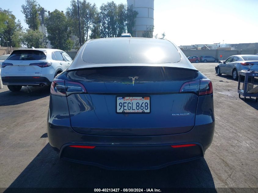 2022 Tesla Model Y Performance Dual Motor All-Wheel Drive VIN: 7SAYGDEF4NF455898 Lot: 40213427