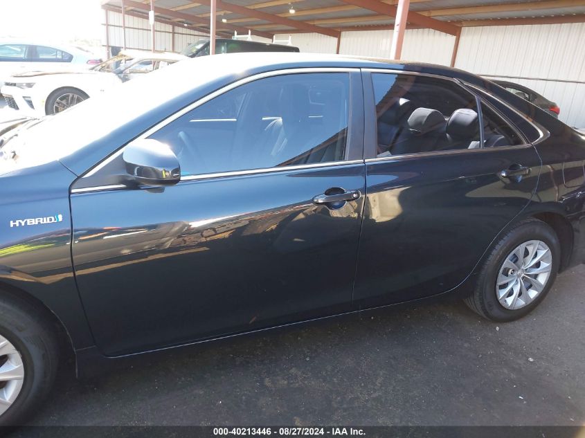 2015 Toyota Camry Hybrid Le VIN: 4T1BD1FK5FU142756 Lot: 40213446