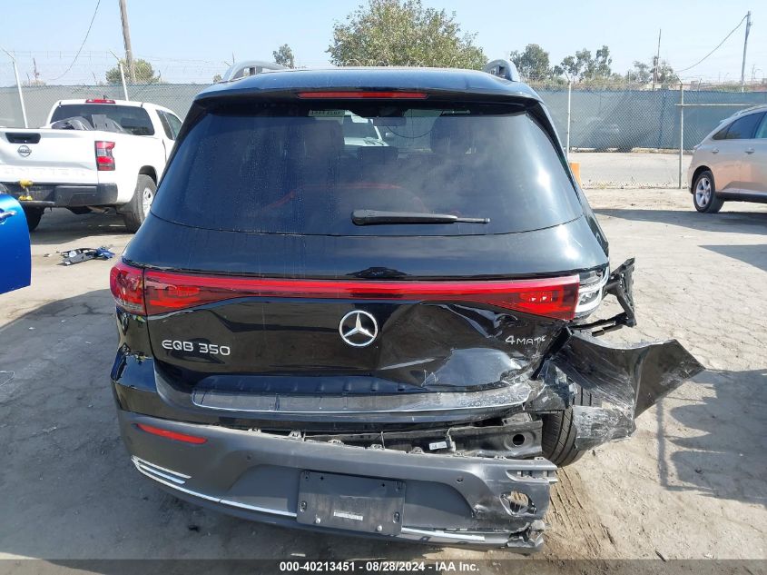 W1N9M1DB4NN011342 2022 Mercedes-Benz Eqb 350 Suv 4Matic