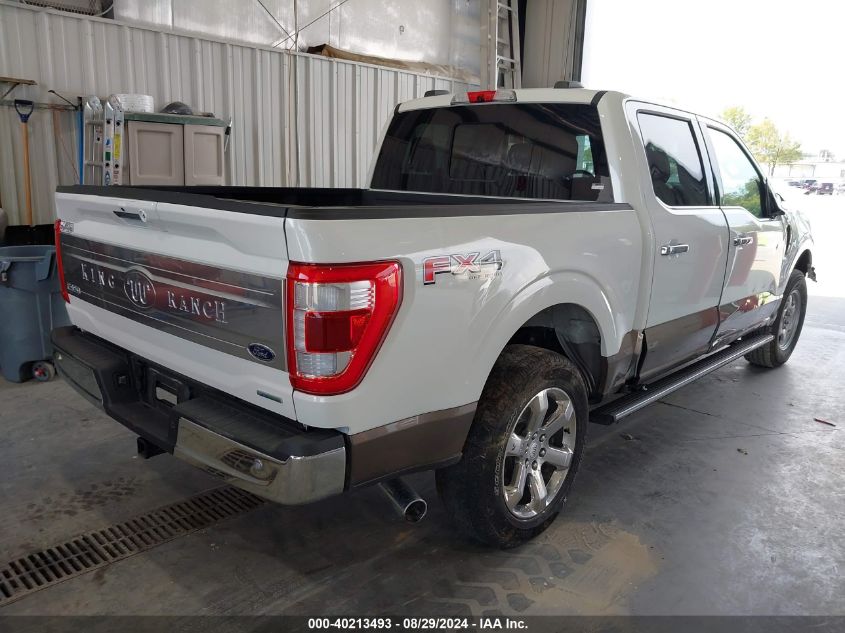 2021 FORD F-150 KING RANCH - 1FTFW1E80MFA51241