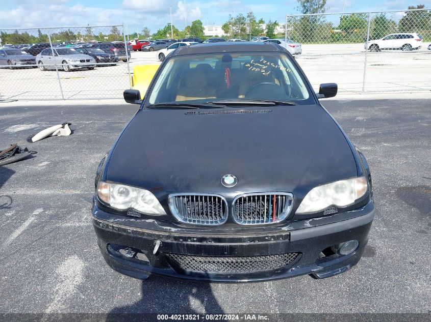 2004 BMW 325I VIN: WBAET374X4NJ43664 Lot: 40213521