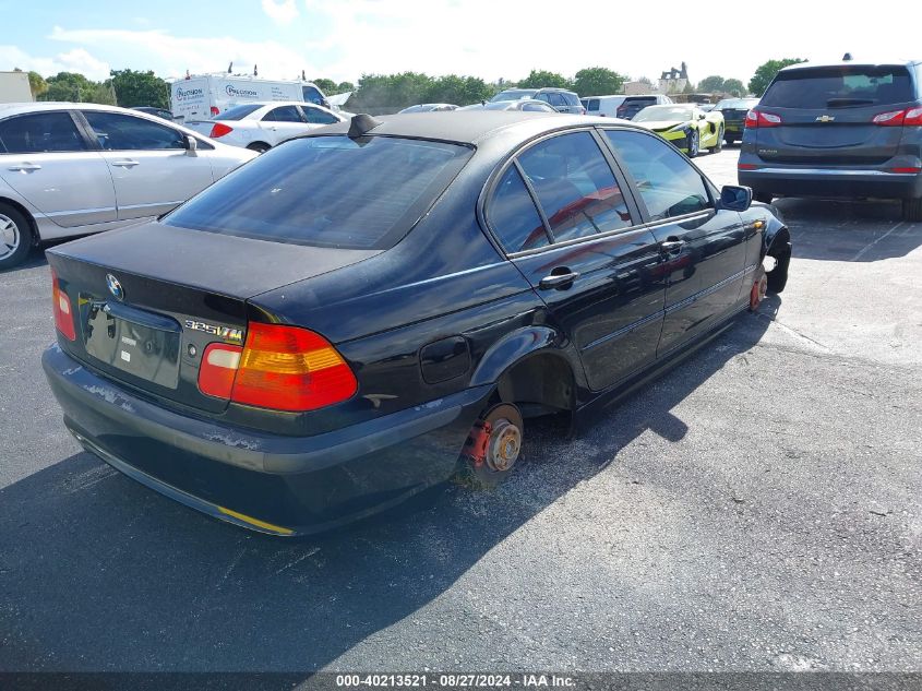 2004 BMW 325I VIN: WBAET374X4NJ43664 Lot: 40213521