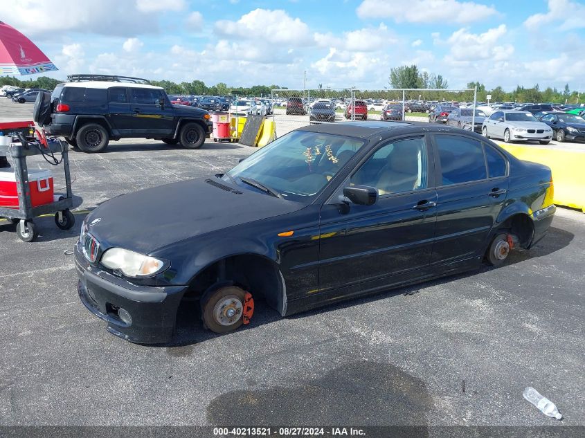 2004 BMW 325I VIN: WBAET374X4NJ43664 Lot: 40213521