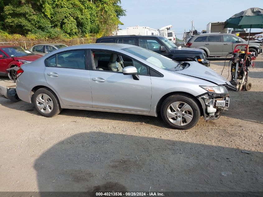 2015 Honda Civic Lx VIN: 19XFB2F59FE287289 Lot: 40213536