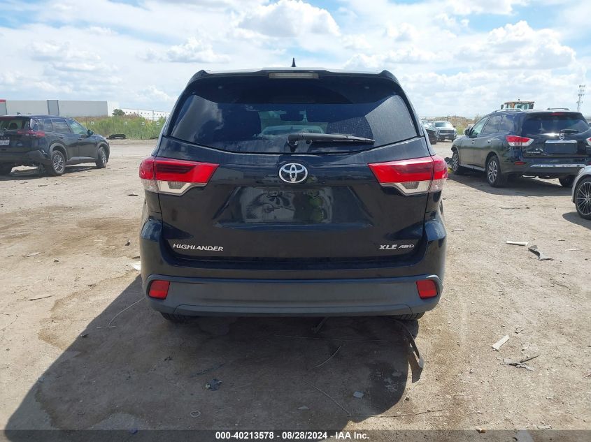 2017 Toyota Highlander Xle VIN: 5TDJZRFHXHS471836 Lot: 40213578