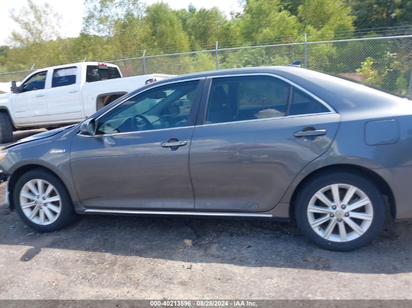 2012 Toyota Camry Hybrid Xle VIN: 4T1BD1FKXCU004674 Lot: 40213596