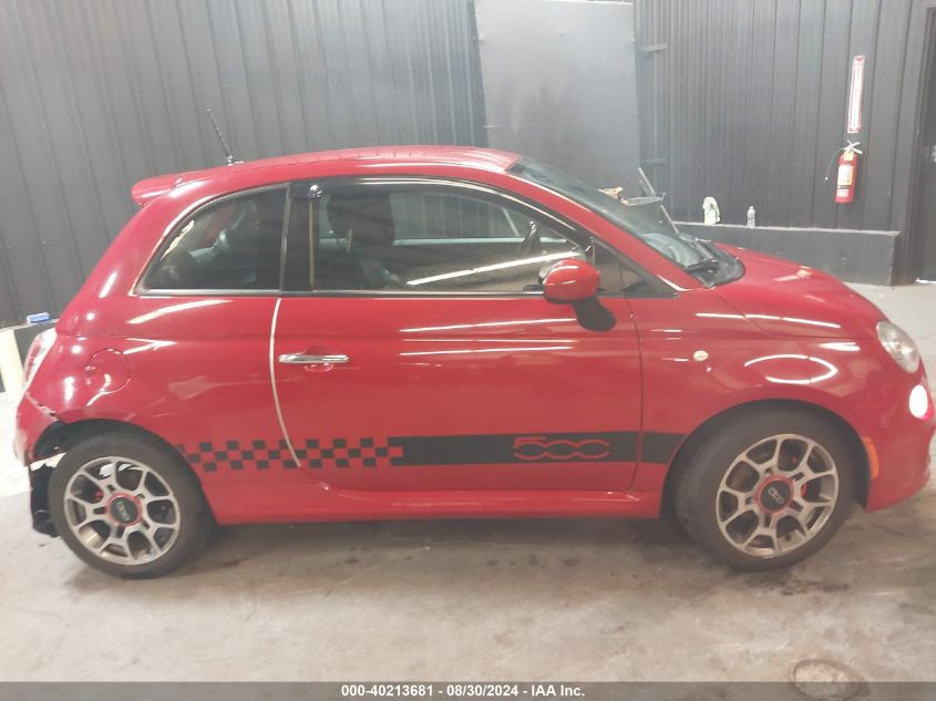 2013 Fiat 500 Sport/Sport Cattiva VIN: 3C3CFFBR3DT753898 Lot: 40213681