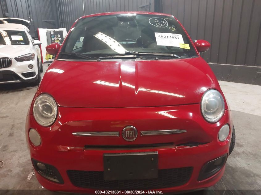 2013 Fiat 500 Sport/Sport Cattiva VIN: 3C3CFFBR3DT753898 Lot: 40213681