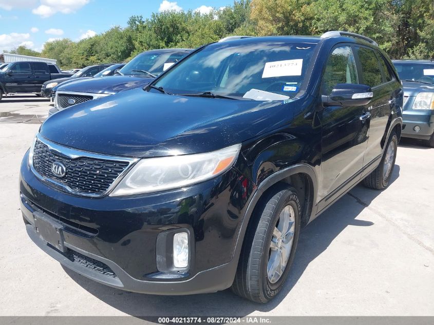 2014 Kia Sorento Lx VIN: 5XYKT3A63EG439912 Lot: 40213774