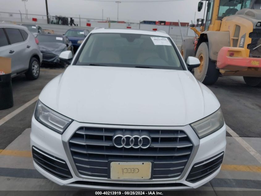 2018 Audi Q5 2.0T Premium/2.0T Tech Premium VIN: WA1ANAFY2J2019643 Lot: 40213919