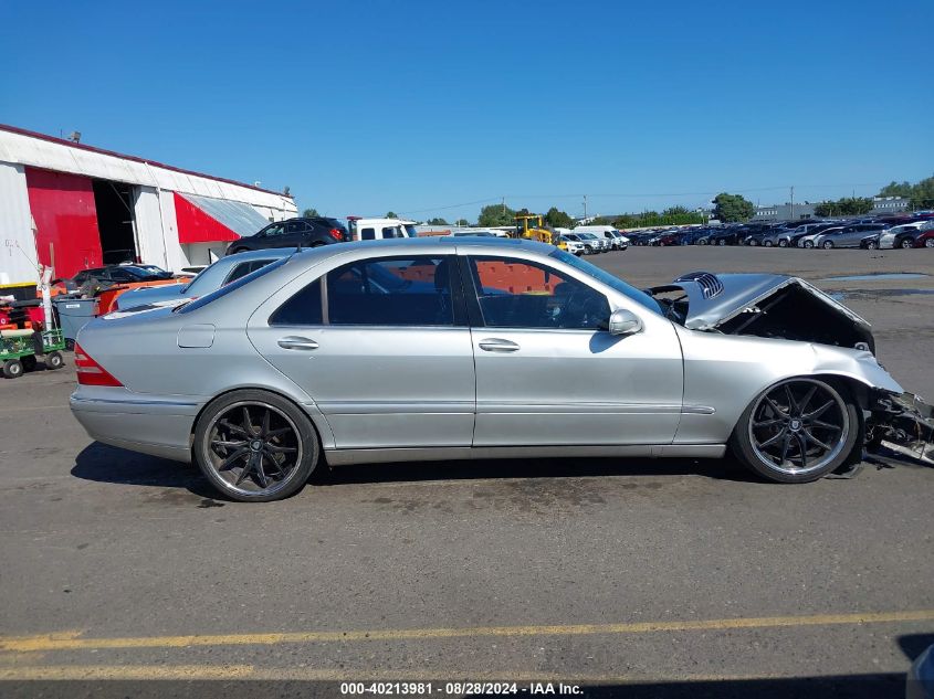 2000 Mercedes-Benz S 430 VIN: WDBNG70J3YA048387 Lot: 40213981