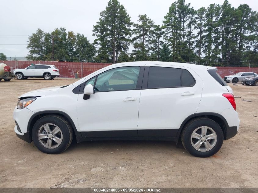 2022 Chevrolet Trax Ls VIN: KL7CJKSM3ND527285 Lot: 40214055