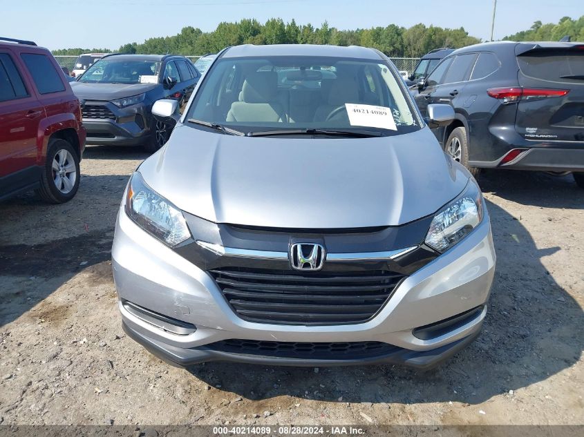 2018 Honda Hr-V Lx VIN: 3CZRU5H39JM703631 Lot: 40214089