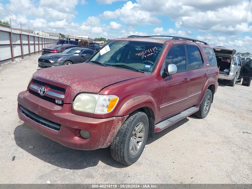 2007 Toyota Sequoia Limited V8 VIN: 5TDZT38A17S293475 Lot: 40214119