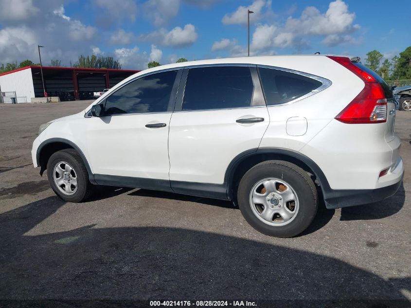 2016 Honda Cr-V Lx VIN: 5J6RM4H35GL042121 Lot: 40214176