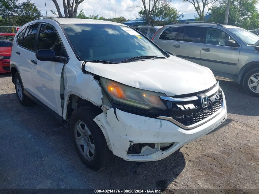 2016 Honda Cr-V Lx VIN: 5J6RM4H35GL042121 Lot: 40214176