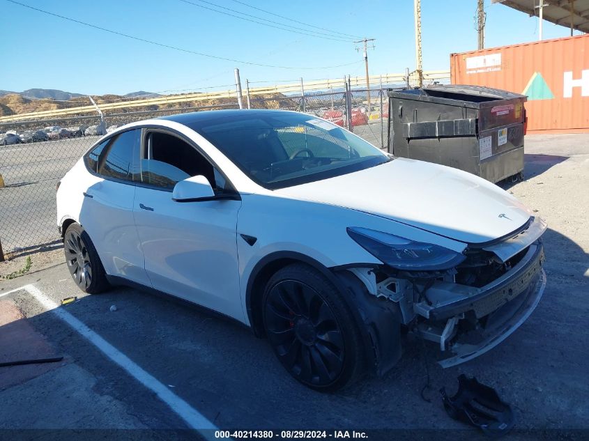 2022 TESLA MODEL Y PERFORMANCE DUAL MOTOR ALL-WHEEL DRIVE - 7SAYGDEF5NF516921