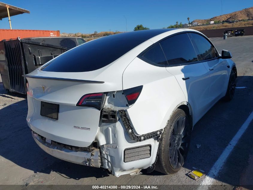 2022 TESLA MODEL Y PERFORMANCE DUAL MOTOR ALL-WHEEL DRIVE - 7SAYGDEF5NF516921