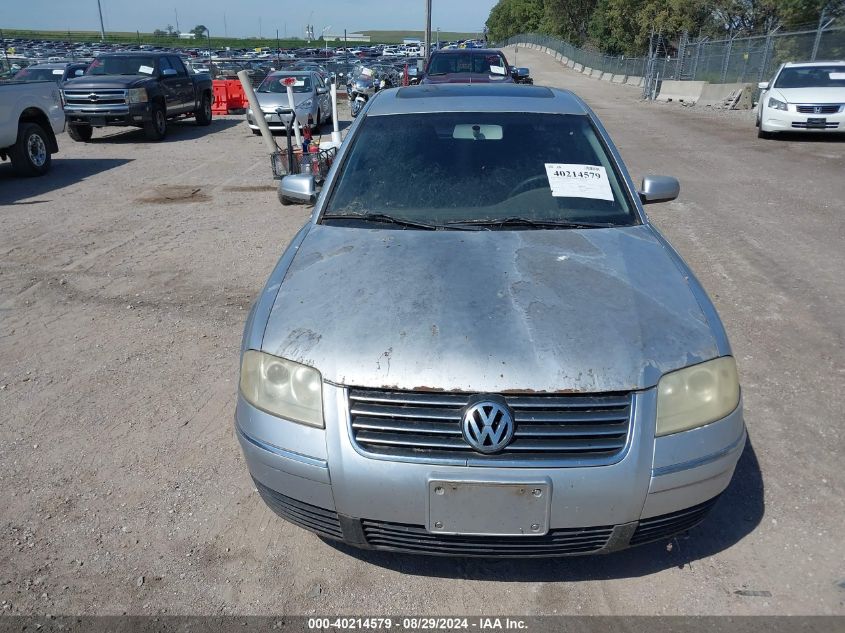 2002 Volkswagen Passat Gls V6 VIN: WVWSH63B42P045003 Lot: 40214579