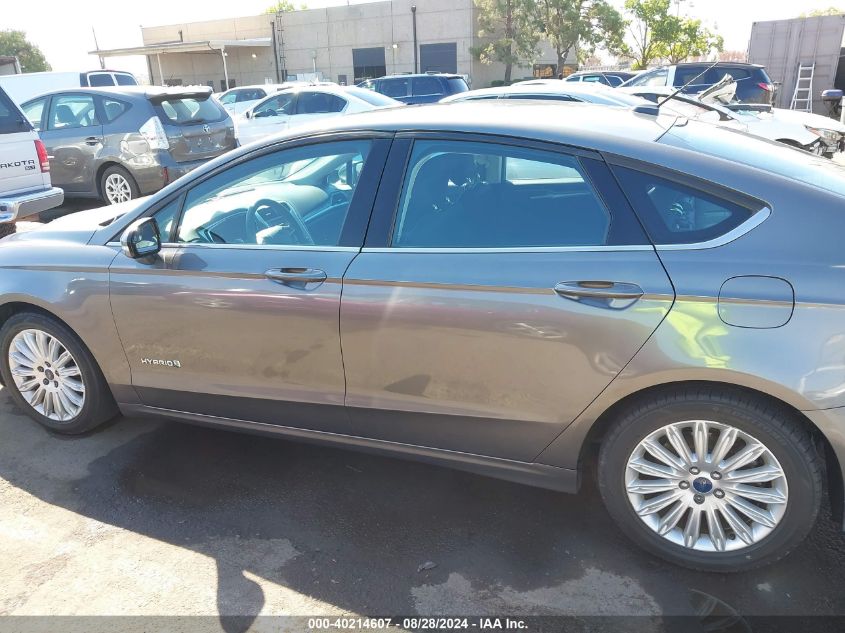 2013 Ford Fusion Hybrid Se VIN: 3FA6P0LU5DR209332 Lot: 40214607