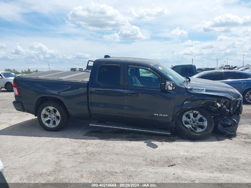 2019 Ram 1500 Big Horn/Lone Star Quad Cab 4X2 6'4 Box VIN: 1C6RREBT1KN635713 Lot: 40214668