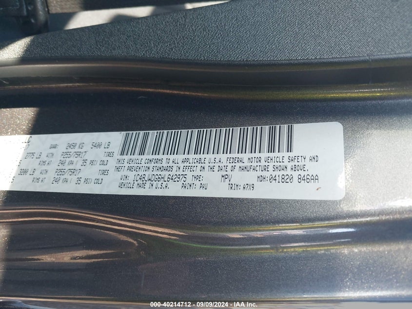 2017 JEEP WRANGLER UNLIMITED SPORT 4X4 - 1C4BJWDG6HL642975