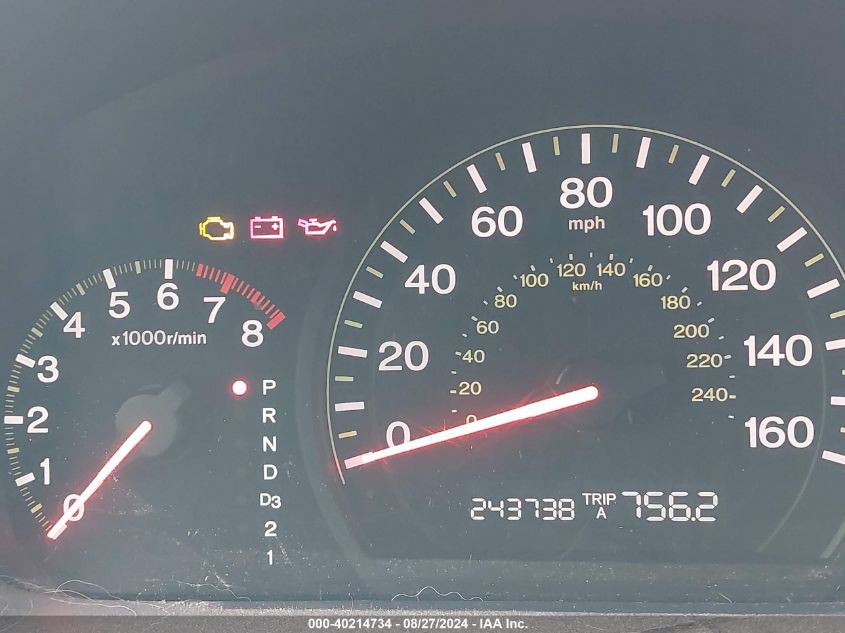 2005 Honda Accord 2.4 Lx VIN: 1HGCM564X5A048357 Lot: 40214734