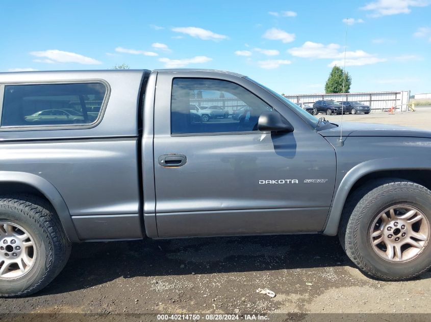 2002 Dodge Dakota Sport VIN: 1B7FL36N82S554030 Lot: 40214750