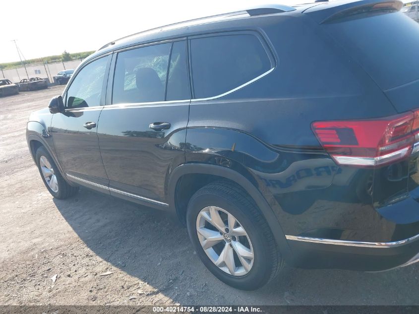 2018 Volkswagen Atlas 3.6L V6 Sel VIN: 1V2MR2CA0JC593896 Lot: 40214754