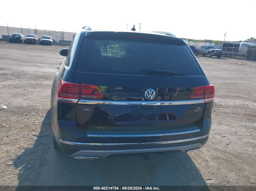 2018 Volkswagen Atlas 3.6L V6 Sel VIN: 1V2MR2CA0JC593896 Lot: 40214754