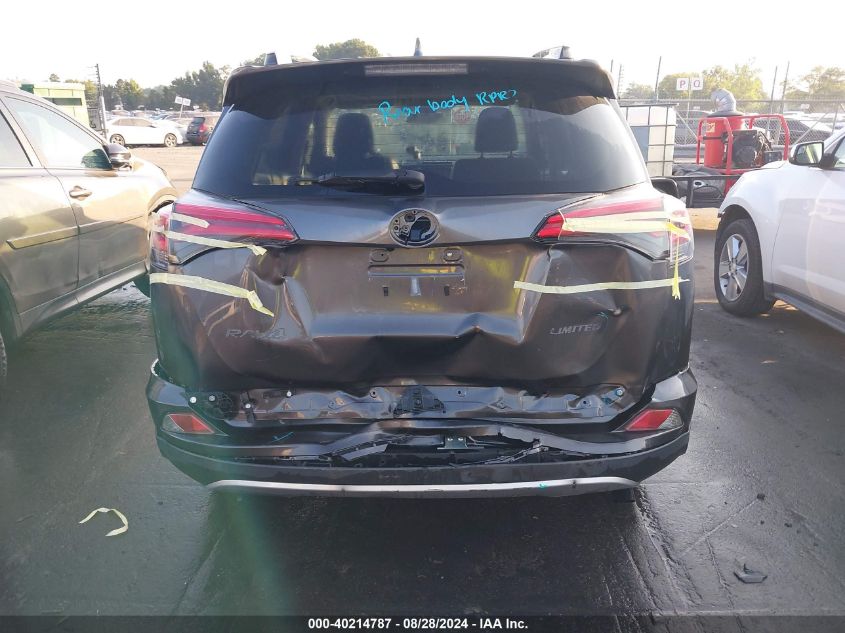 2018 Toyota Rav4 Limited VIN: JTMYFREV4JJ175695 Lot: 40214787