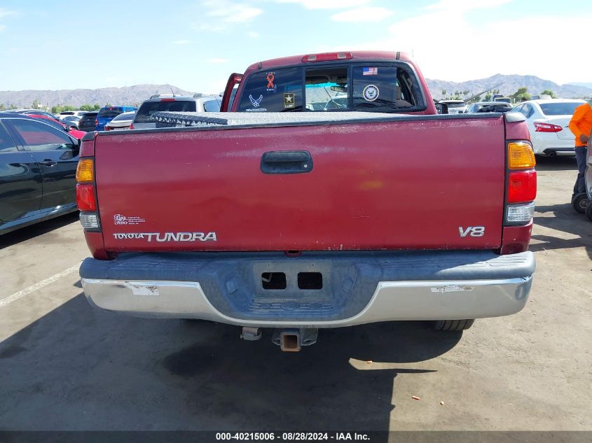 2000 Toyota Tundra Sr5 V8 VIN: 5TBRT3417YS004020 Lot: 40215006