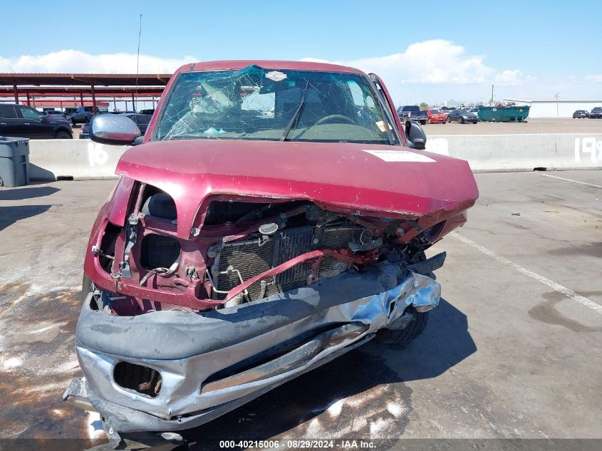 2000 Toyota Tundra Sr5 V8 VIN: 5TBRT3417YS004020 Lot: 40215006