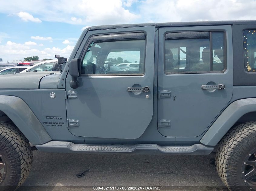 2014 Jeep Wrangler Unlimited Sport VIN: 1C4BJWDG0EL247251 Lot: 40215170