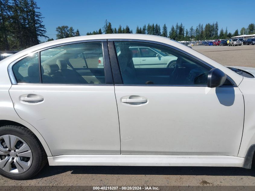 2013 Subaru Legacy 2.5I VIN: 4S3BMBA67D3046344 Lot: 40215207