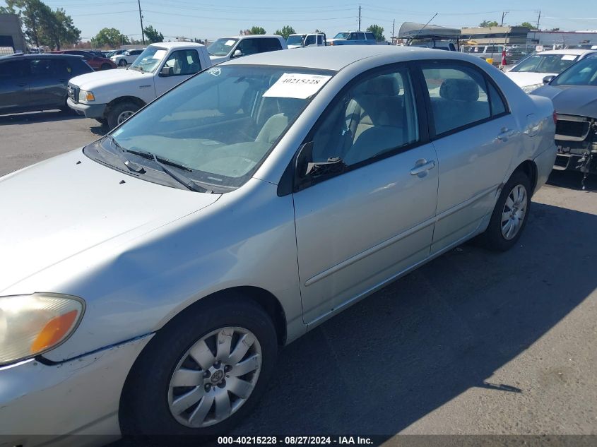 2003 Toyota Corolla Le VIN: 1NXBR32E73Z116202 Lot: 40215228