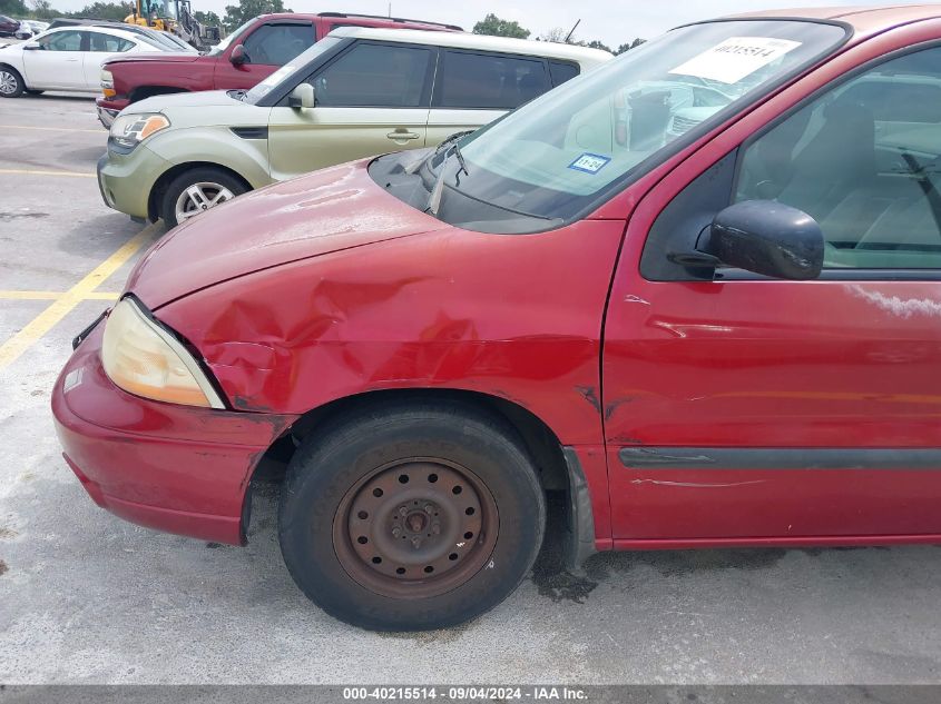 2003 Ford Windstar Lx VIN: 2FMZA51463BA24076 Lot: 40215514