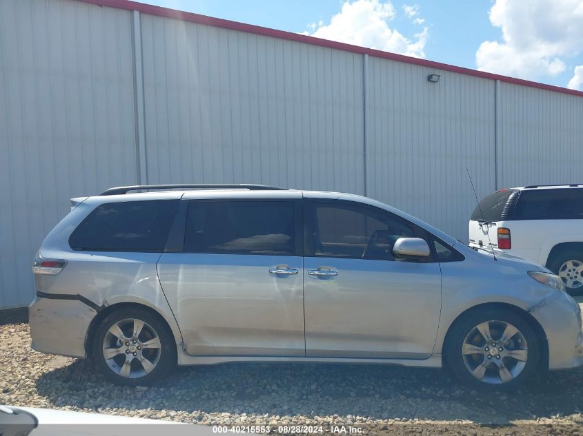 5TDXK3DC1ES455958 2014 Toyota Sienna Se 8 Passenger