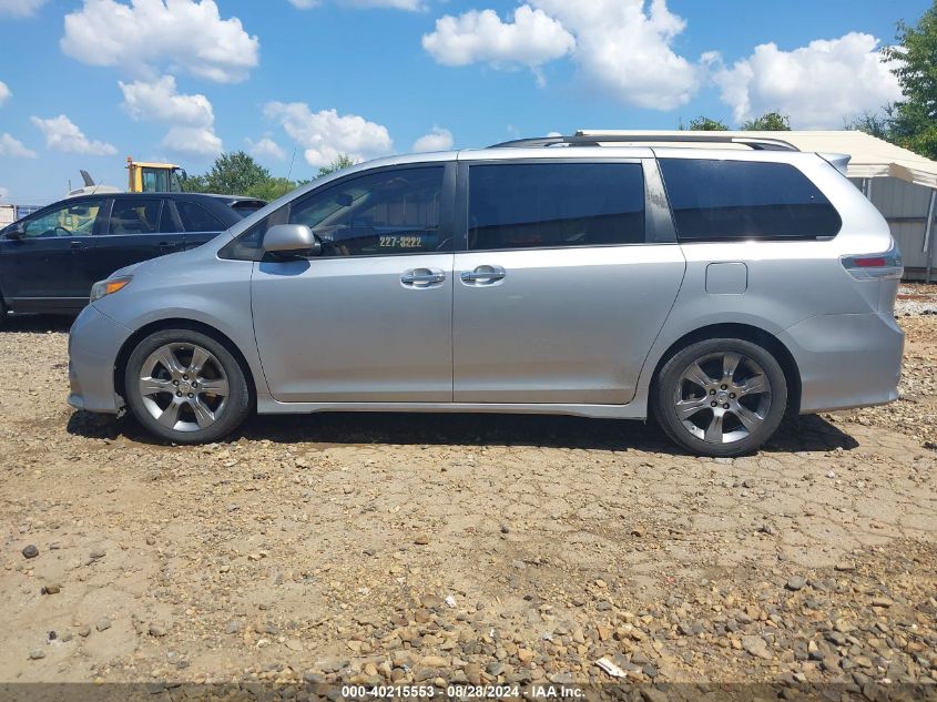 2014 Toyota Sienna Se 8 Passenger VIN: 5TDXK3DC1ES455958 Lot: 40215553