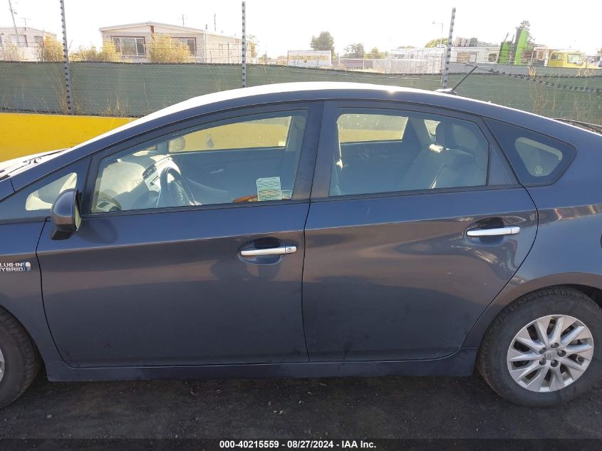 2014 Toyota Prius Plug-In VIN: JTDKN3DP7E3050354 Lot: 40215559