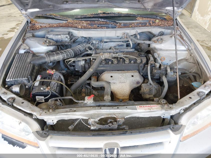 1998 Honda Accord Dx VIN: 1HGCF864XWA197879 Lot: 40215635