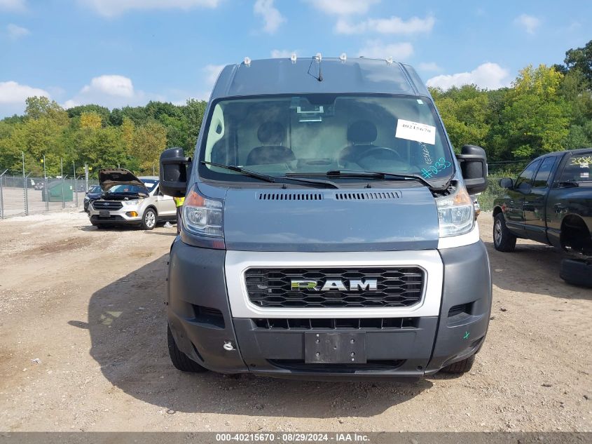 2019 Ram Promaster 3500 Cargo Van High Roof 159 Wb Ext VIN: 3C6URVJG2KE560233 Lot: 40215670